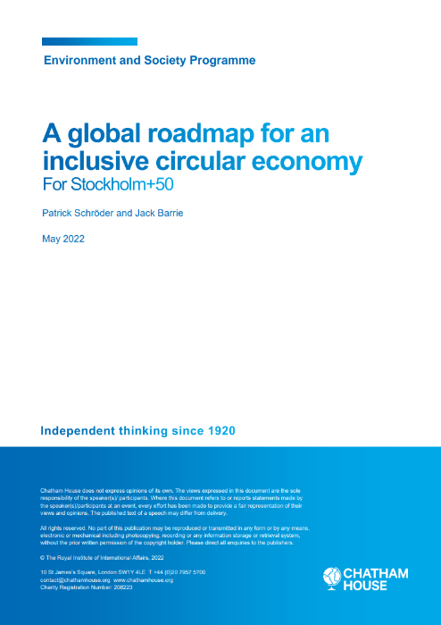 A global roadmap for an inclusive circular economy for Stockholm + 50